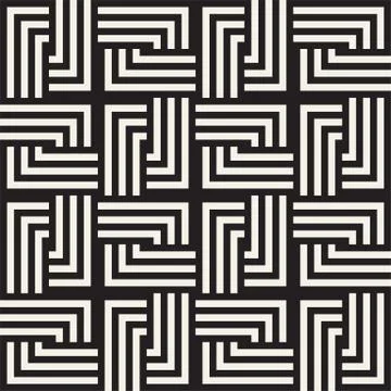 Seamless Vector Pattern. Abstract Geometric Background. Linear Grid Structure 스톡 일러스트