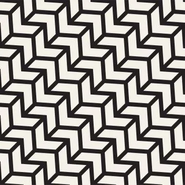 Seamless vector pattern. Abstract geometric lattice background. Rhythmic zi.. 스톡 일러스트