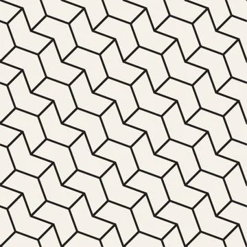 Seamless vector pattern. Abstract geometric lattice background. Rhythmic zi.. 스톡 일러스트