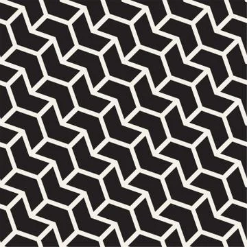 Seamless vector pattern. Abstract geometric lattice background. Rhythmic zi.. Illustrazione stock