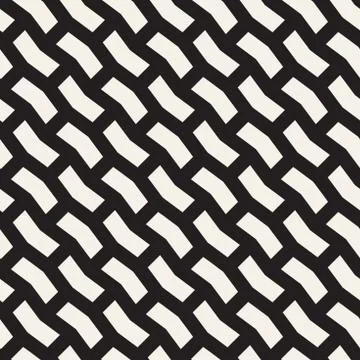 Seamless vector pattern. Abstract geometric lattice background. Rhythmic zi.. イラスト素材