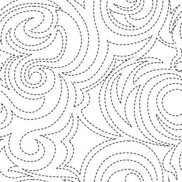 Seamless vector pattern of abstract shapes isolated on a white background Stock-Illustration