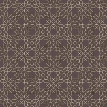Seamless Vector Pattern in Arabian Style Stock Illustration