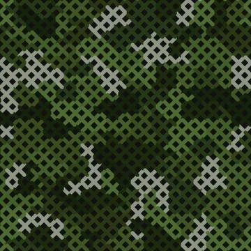 Seamless vector pattern for army fabric and design. Modern spotted forest print イラスト素材