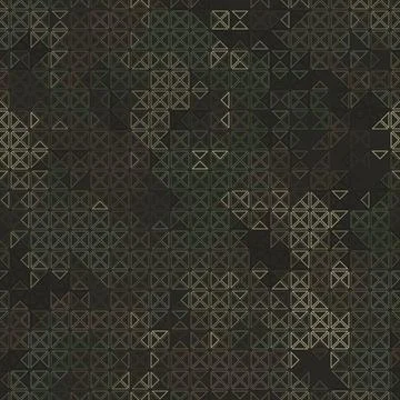 Seamless vector pattern for army fabric and design. Modern spotted forest print Stock Illustration
