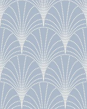 Seamless vector pattern with art deco sunburst formed by white dotted line on a Stockillustratie