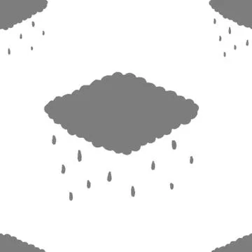 Seamless vector pattern of autumn halloween elements. Illustrazione stock