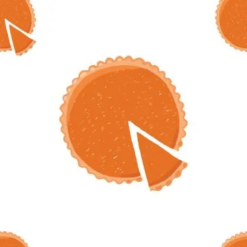 Seamless vector pattern of autumn halloween elements. Stock Illustration