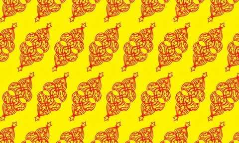 Seamless vector pattern with autumn leaves and corn design イラスト素材