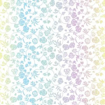 Seamless vector pattern background with pastel rose flowers ornament 스톡 일러스트