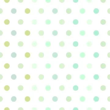 Seamless vector pattern background. Pastel colored polka dots. Background for Stock Illustration