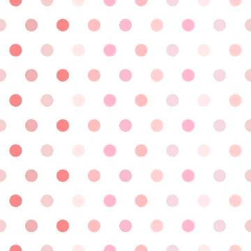 Seamless vector pattern background. Pastel colored polka dots. Background for Stock Illustration