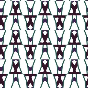 Seamless vector pattern. Background texture in geometric ornamental style. Illustrazione stock