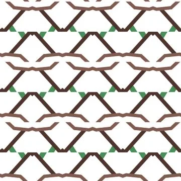 Seamless vector pattern. Background texture in geometric ornamental style. Stock Illustration