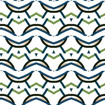 Seamless vector pattern. Background texture in geometric ornamental style. Illustrazione stock