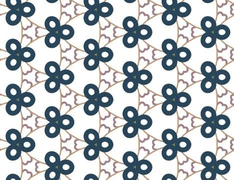 Seamless vector pattern. Background texture in geometric ornamental style. Illustrazione stock