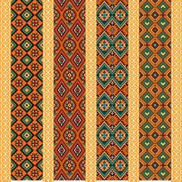 Seamless vector pattern. background texture in geometric ornamental style. Stock Illustration