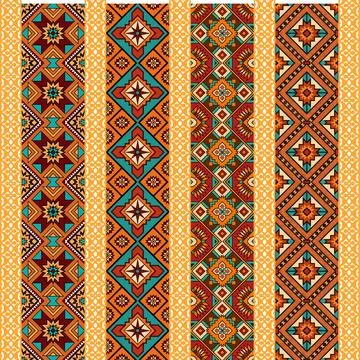 Seamless vector pattern. background texture in geometric ornamental style. Stock Illustration
