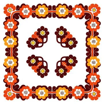 Seamless vector pattern. background texture in geometric ornamental style. Stock Illustration
