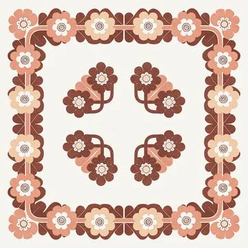 Seamless vector pattern. background texture in geometric ornamental style. Illustrazione stock