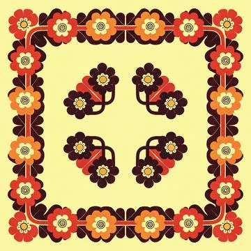 Seamless vector pattern. background texture in geometric ornamental style. Stock Illustration