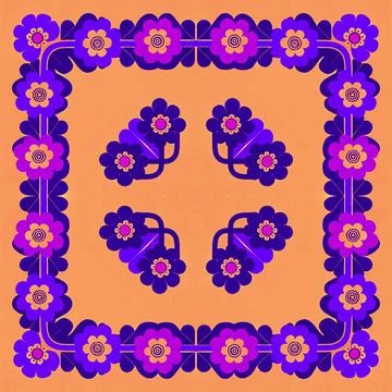 Seamless vector pattern. background texture in geometric ornamental style. Stock Illustration