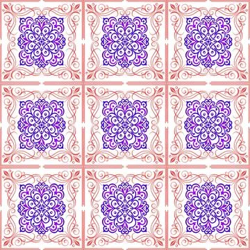 Seamless vector pattern. background texture in geometric ornamental style. Stock Illustration