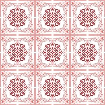 Seamless vector pattern. background texture in geometric ornamental style. Stock Illustration