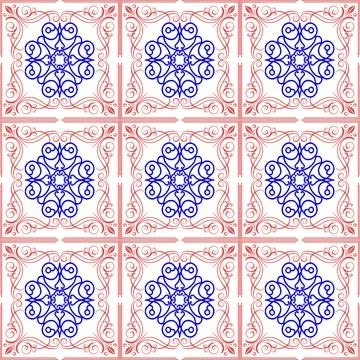 Seamless vector pattern. background texture in geometric ornamental style. Stock-Illustration