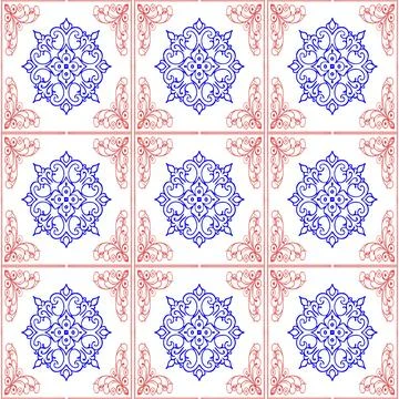 Seamless vector pattern. background texture in geometric ornamental style. Stock Illustration