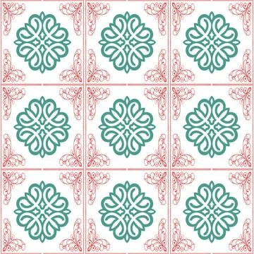 Seamless vector pattern. background texture in geometric ornamental style. Illustrazione stock