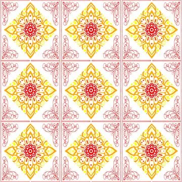 Seamless vector pattern. background texture in geometric ornamental style. Stock Illustration