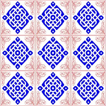 Seamless vector pattern. background texture in geometric ornamental style. Illustrazione stock