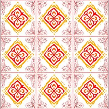 Seamless vector pattern. background texture in geometric ornamental style. Stock Illustration