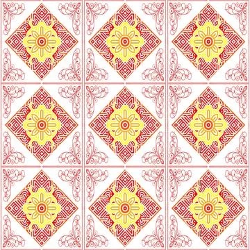 Seamless vector pattern. background texture in geometric ornamental style. Illustrazione stock