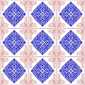 Seamless vector pattern. background texture in geometric ornamental style. Illustrazione stock