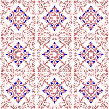 Seamless vector pattern. background texture in geometric ornamental style. Illustrazione stock