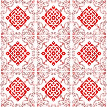 Seamless vector pattern. background texture in geometric ornamental style. Illustrazione stock