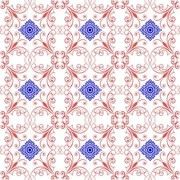 Seamless vector pattern. background texture in geometric ornamental style. Stock Illustration