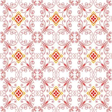 Seamless vector pattern. background texture in geometric ornamental style. Stock Illustration