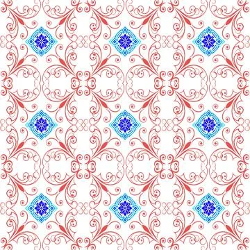 Seamless vector pattern. background texture in geometric ornamental style. Stock Illustration