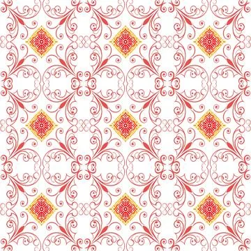 Seamless vector pattern. background texture in geometric ornamental style. Stock Illustration