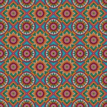 Seamless vector pattern. background texture in geometric ornamental style. Stock Illustration