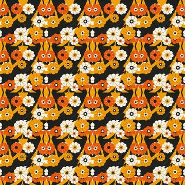 Seamless vector pattern. background texture in geometric ornamental style. Stock Illustration