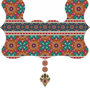 Seamless vector pattern. background texture in geometric ornamental style. Stock Illustration