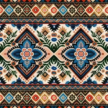 Seamless vector pattern. background texture in geometric ornamental style. Stock Illustration