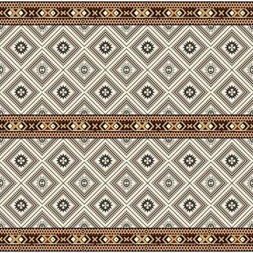 Seamless vector pattern. background texture in geometric ornamental style. Stock Illustration