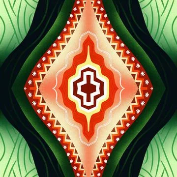 Seamless vector pattern. background texture in geometric ornamental style. Illustrazione stock