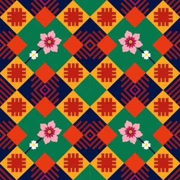 Seamless vector pattern. background texture in geometric ornamental style. Stock Illustration