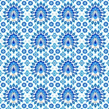 Seamless vector pattern. background texture in geometric ornamental style. Stock Illustration
